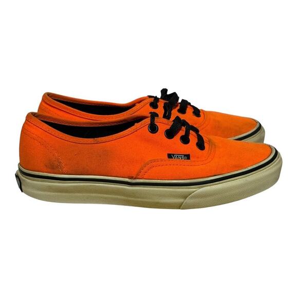 Vans Shoes - Vans Authentic Orange Canvas Low-Top Sneakers Women’s Size 7